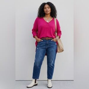 Anthro Pink Tunic Top